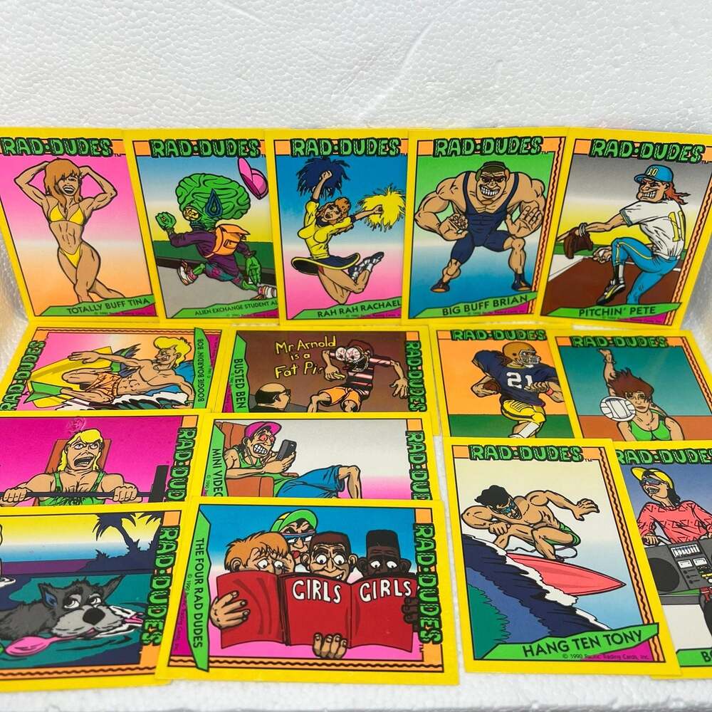 Pacific TCG 1990 - Rad-Dudes | Vintage Cartoon Skaters & Surfers